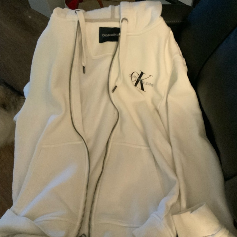 Calvin Klein Hoodie White (Medium)